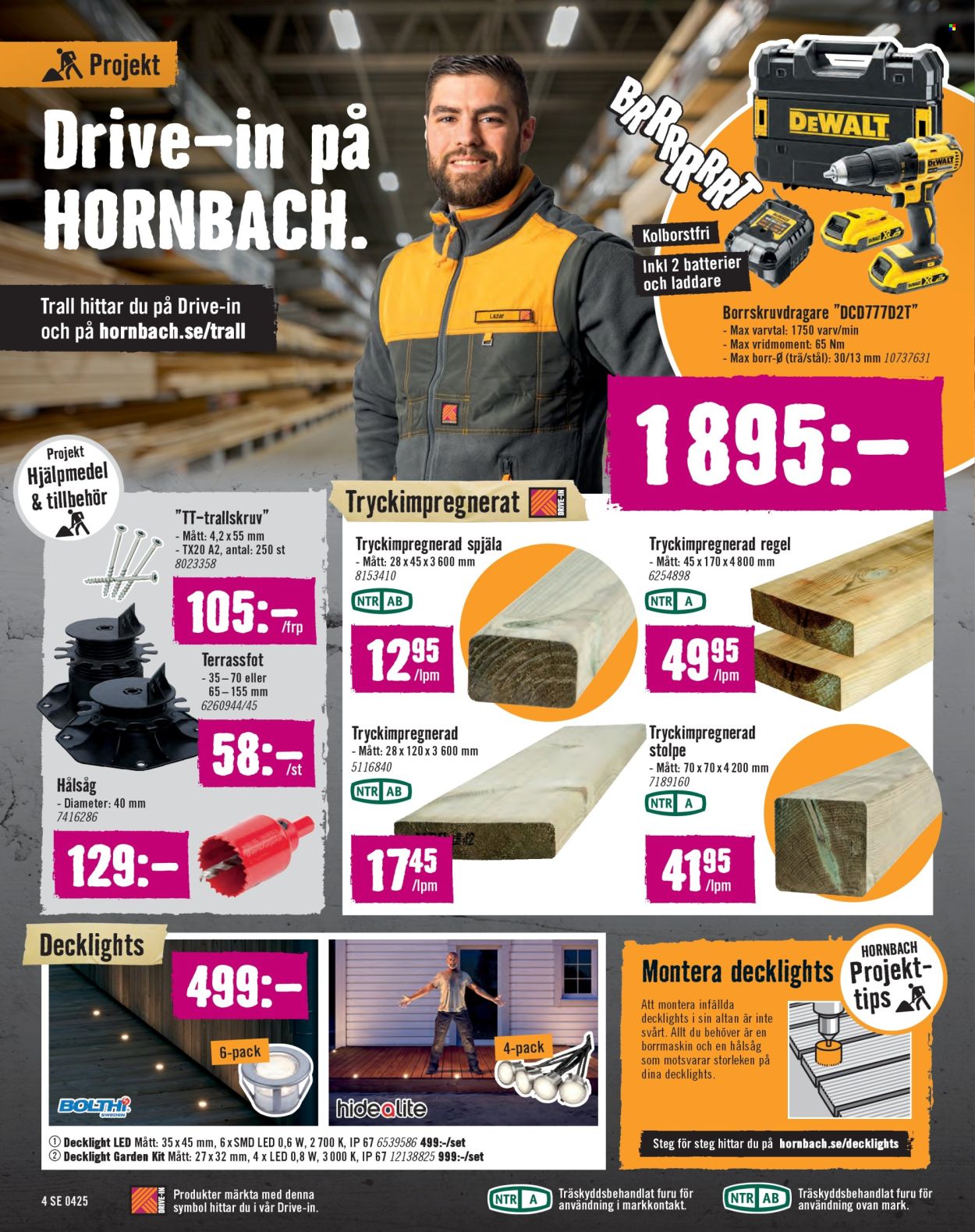 Hornbach reklamblad - 13/4 2025 - 11/5 2025.