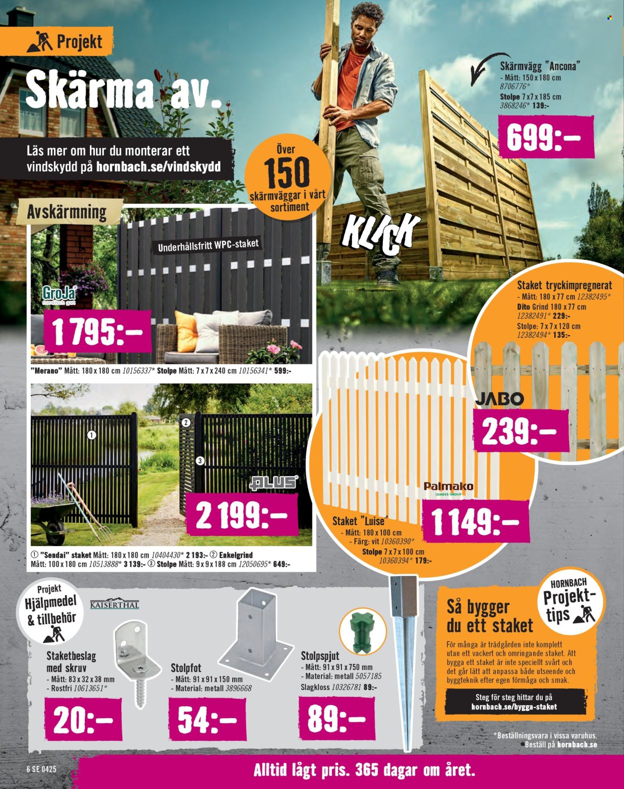 Hornbach reklamblad - 13/4 2025 - 11/5 2025.