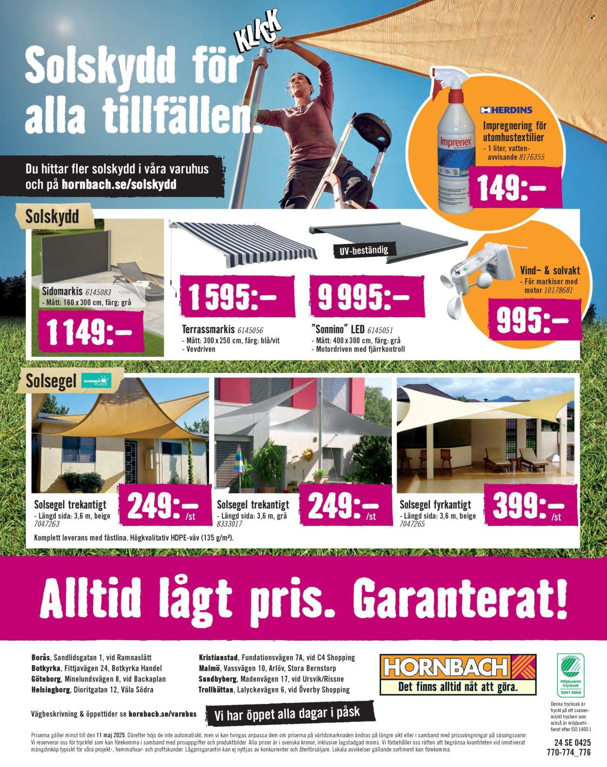 Hornbach reklamblad - 13/4 2025 - 11/5 2025.