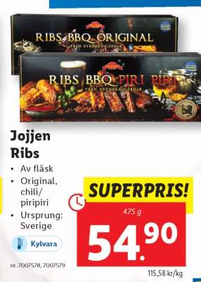 Jojjen ribs