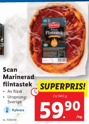 Scan Marinerad flintastek
