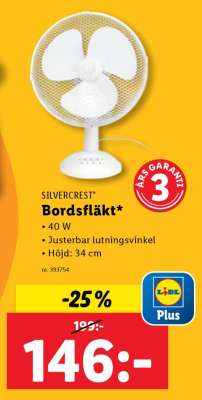 SILVERCREST Bordsfläkt