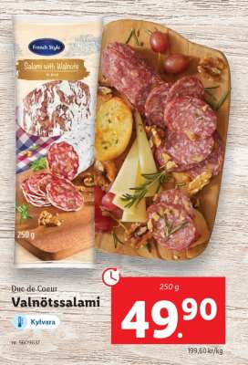 Duc de Coeur Valnötssalami