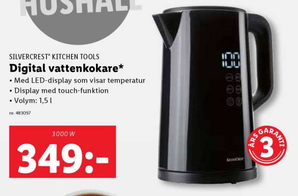SILVERCREST® KITCHEN TOOLS Digital vattenkokare