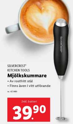 SILVERCREST KITCHEN TOOLS Mjölkskummare