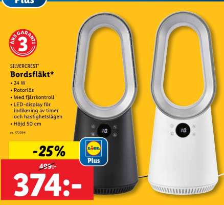 SILVERCREST Bordsfläkt