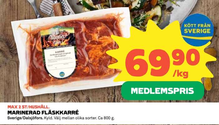 MARINERAD FLÄSKKARRÉ