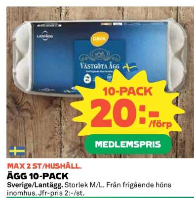 Ägg 10-pack