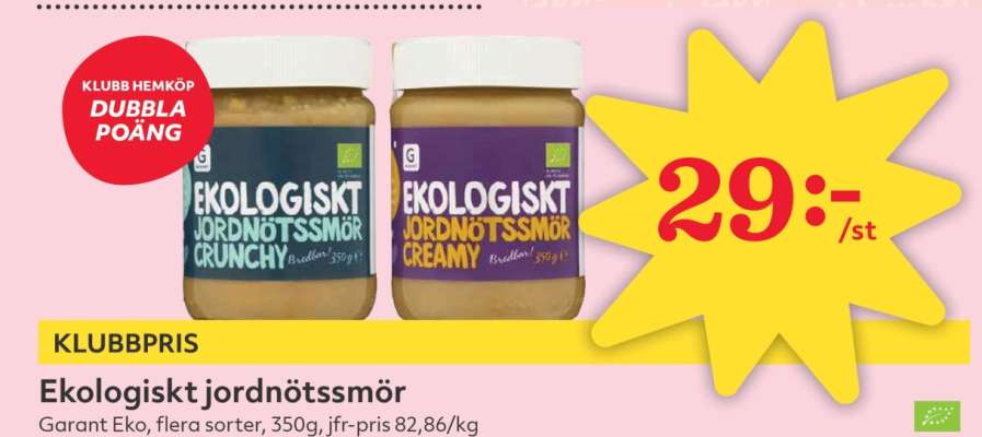 Ekologiskt Jordnötssmör