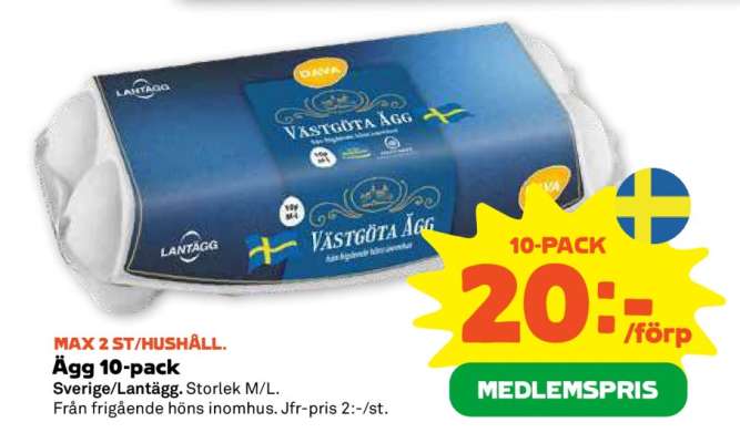 Ägg 10-pack
