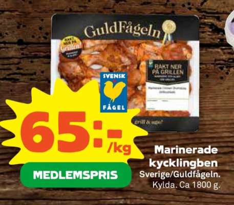 Marinerade kycklingben