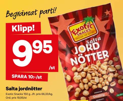 Salta Jordnötter