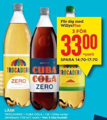 LÄSK TROCADERO • CUBA COLA