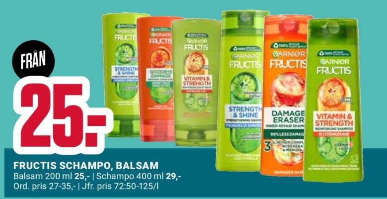 Fructis Schampo, Balsam