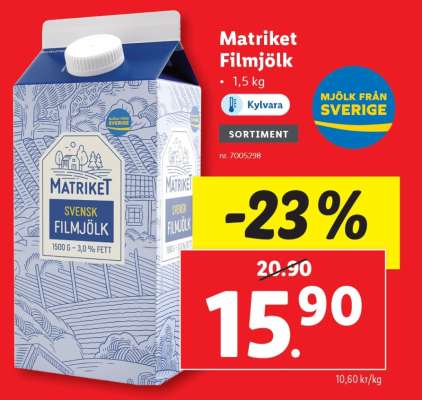 Matriket Filmjölk