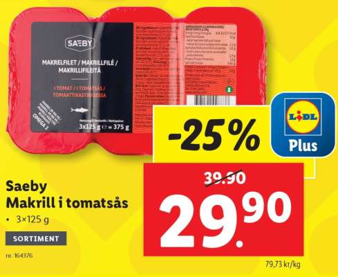 Saeby makrill i tomatsås