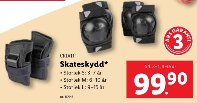 CRIVIT Skateskydd