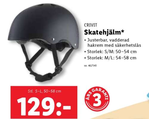 CRIVIT Skatehjälm