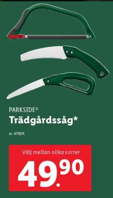 PARKSIDE Trädgårdssåg