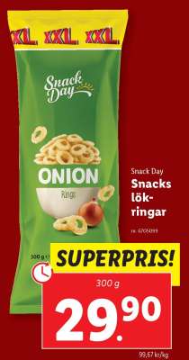 Snack Day Snacks lökringar