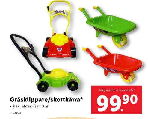 Gräsklippare/skottkärra