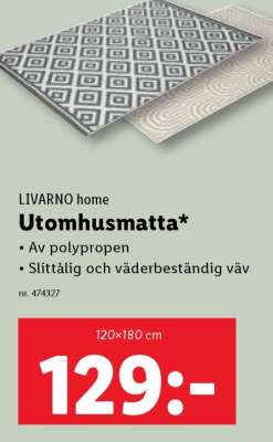 LIVARNO home Utomhusmatta