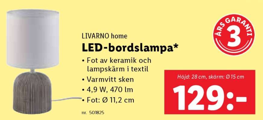 LIVARNO home LED-bordslampa