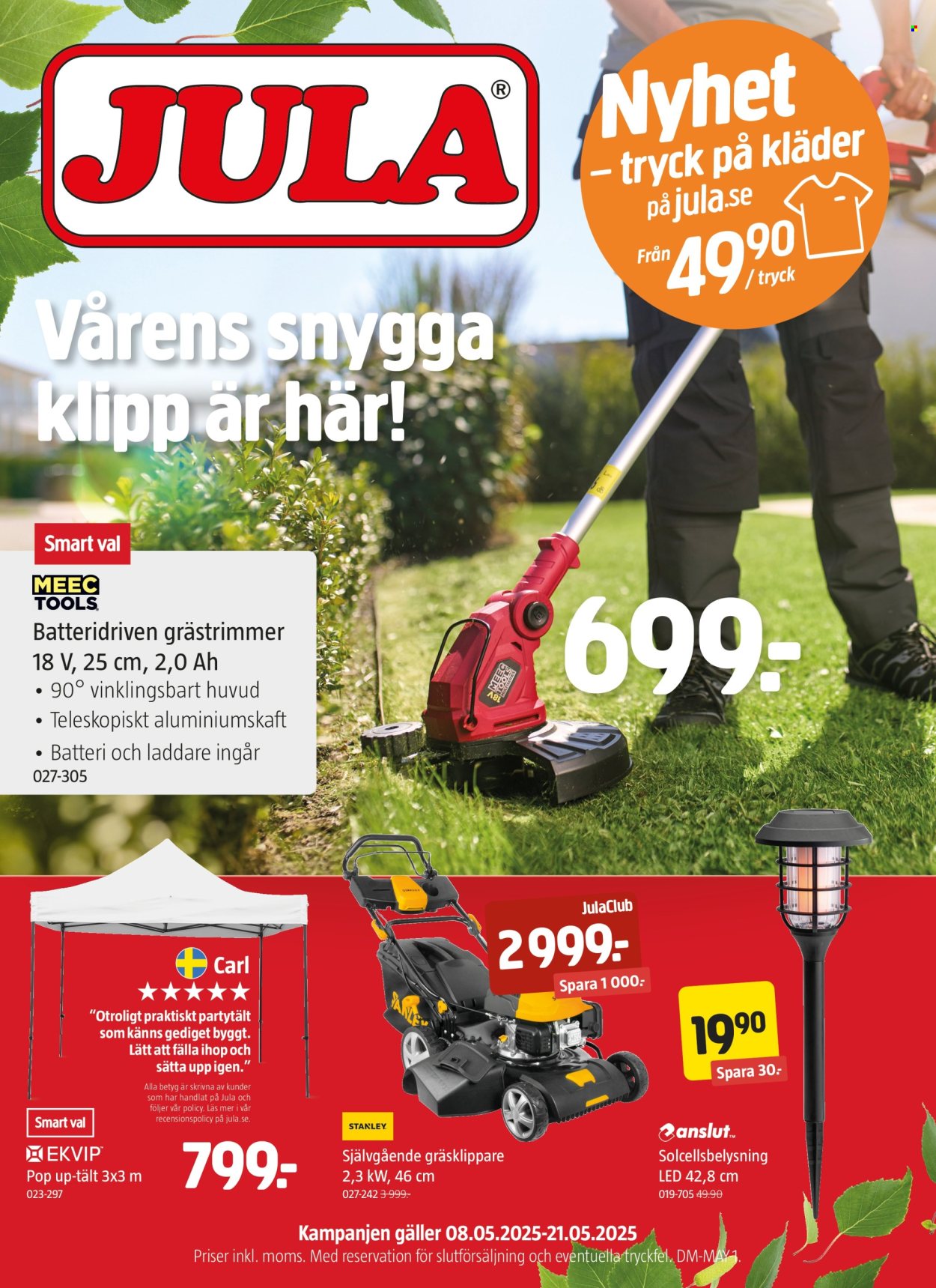 Jula reklamblad - 8/5 2025 - 21/5 2025.