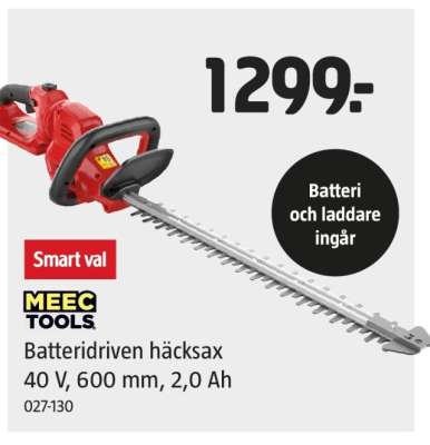 Batteridriven häcksax