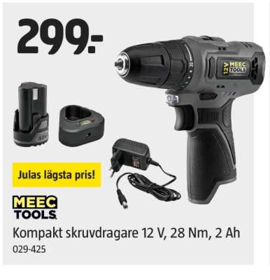 MEEC TOOLS Kompakt skruvdragare