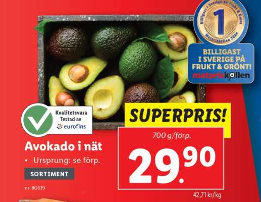 Avokado i nät