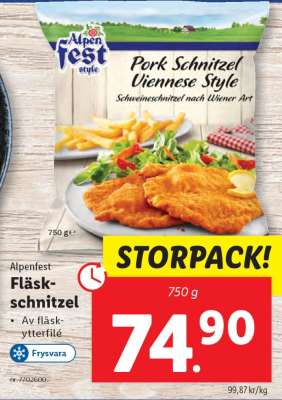Alpenfest Fläskschnitzel