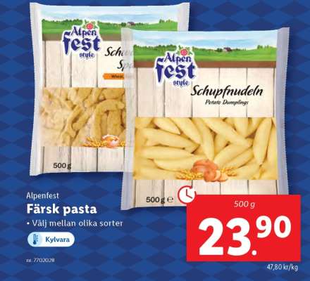 ALPENFEST Färsk pasta