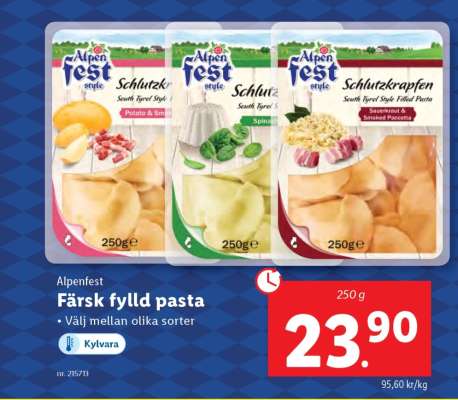 ALPENFEST Färsk fylld pasta