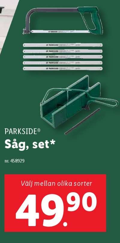 PARKSIDE Såg, set