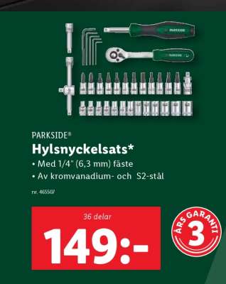 PARKSIDE Hylsnyckelsats