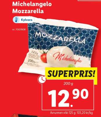 Michelangelo mozzarella