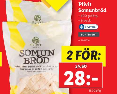 Plivit somunbröd