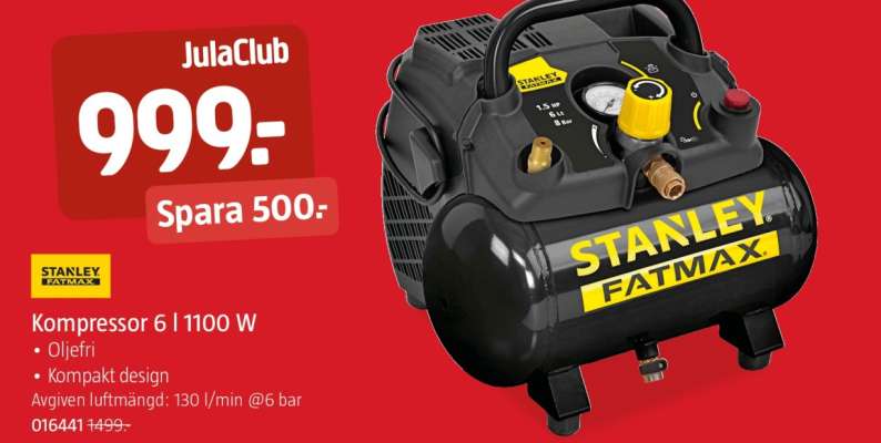Stanley Fatmax Kompressor 6 l 1100 W