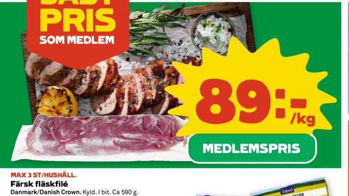 Färsk Fläskfilé