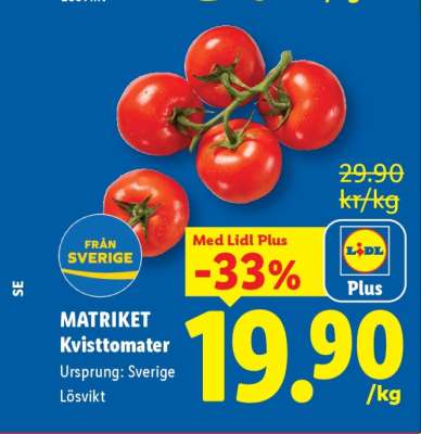 Matriket Kvisttomater