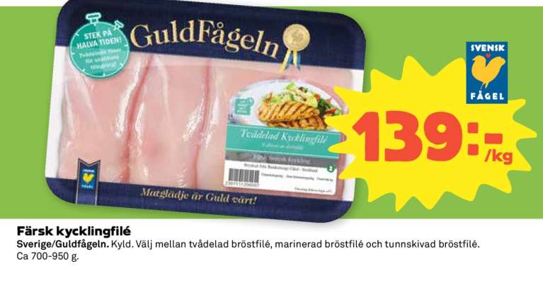 Färsk Kycklingfilé