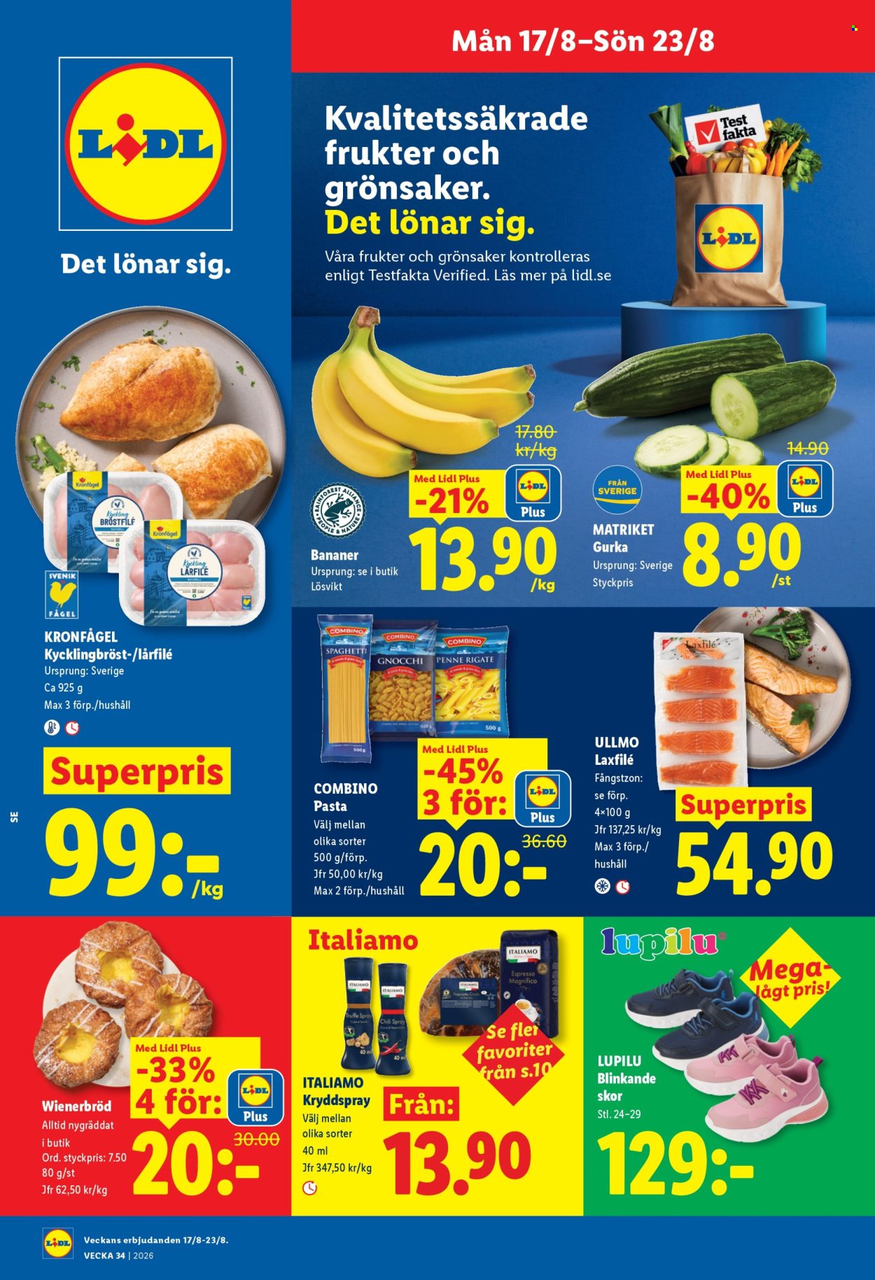 Lidl reklamblad - 17/8 2026 - 23/8 2026. Sida 1