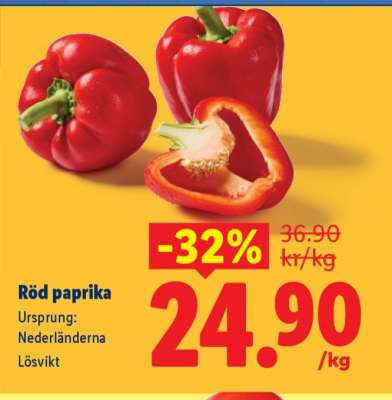 Röd paprika