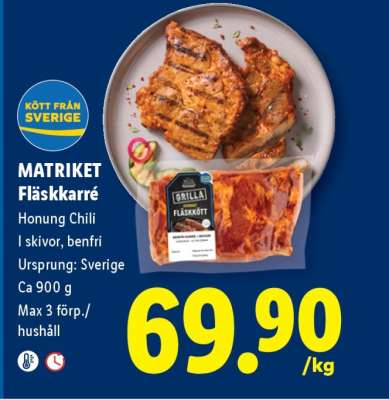 MATRIKET Fläskkarré