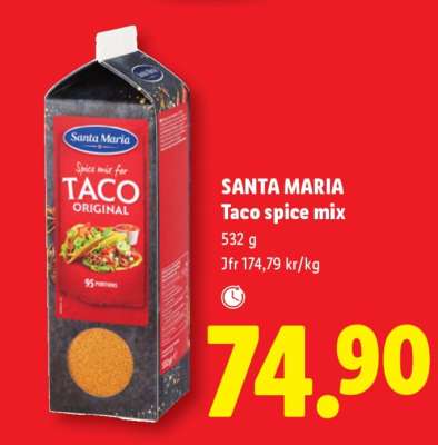 Santa Maria taco spice mix