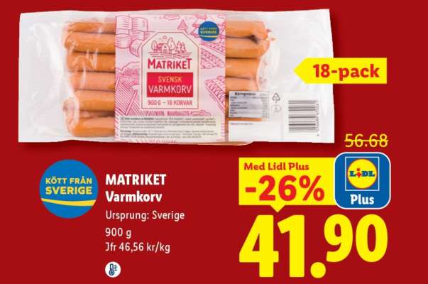 Matriket Varmkorv