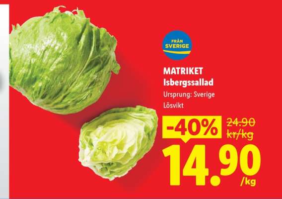 MATRIXET Isbergssallad