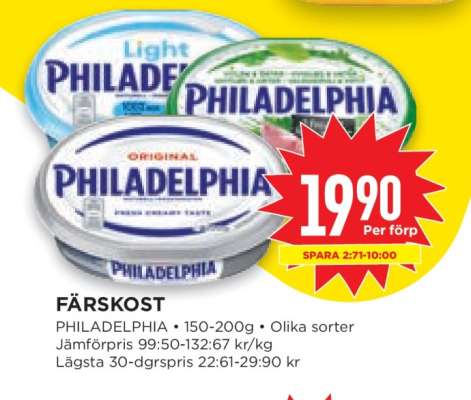 Philadelphia färskost