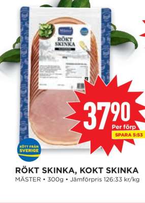 Rökt Skinka, Kokt Skinka